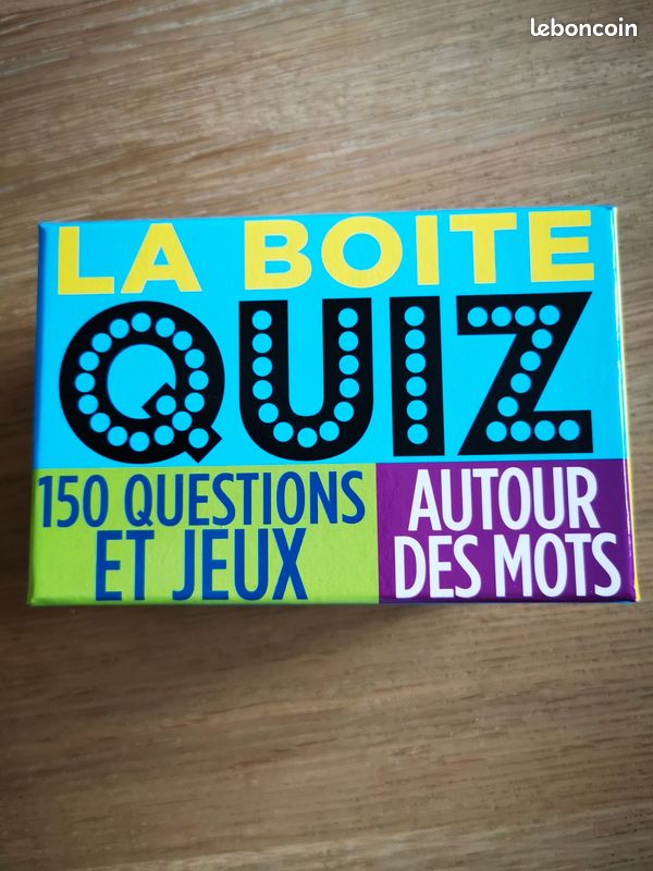 Jeu apéro : La Boîte Quiz - 150 Questions Et Jeux Autour Des Mots (image 1)