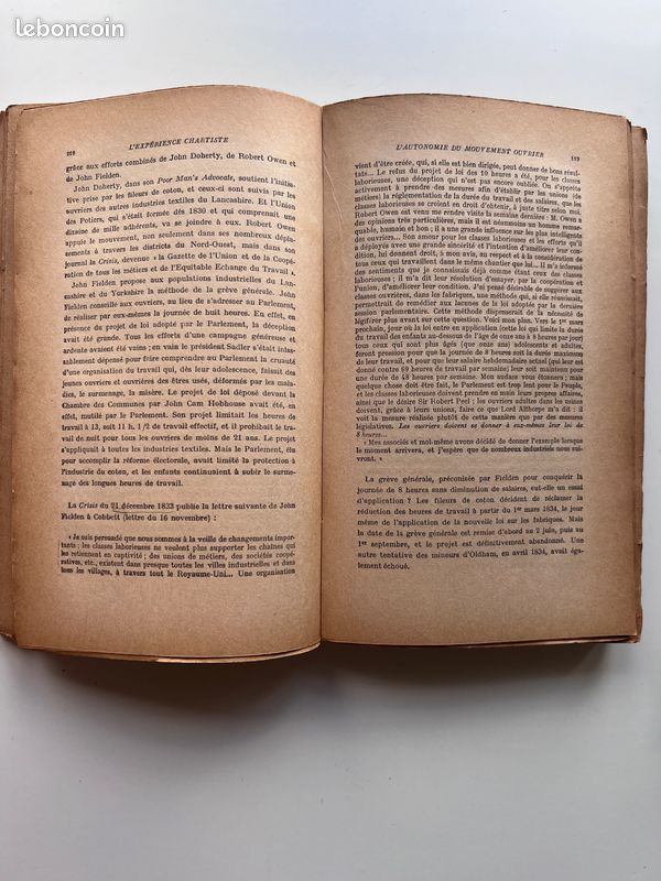Histoire du Mouvement Ouvrier (1830-1936) - Édouard Dolléans - 2 vol. (1946-1947) (image 3)