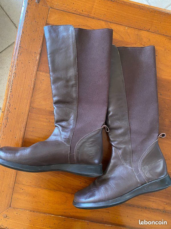 Bottes hautes en cuir (image 1)
