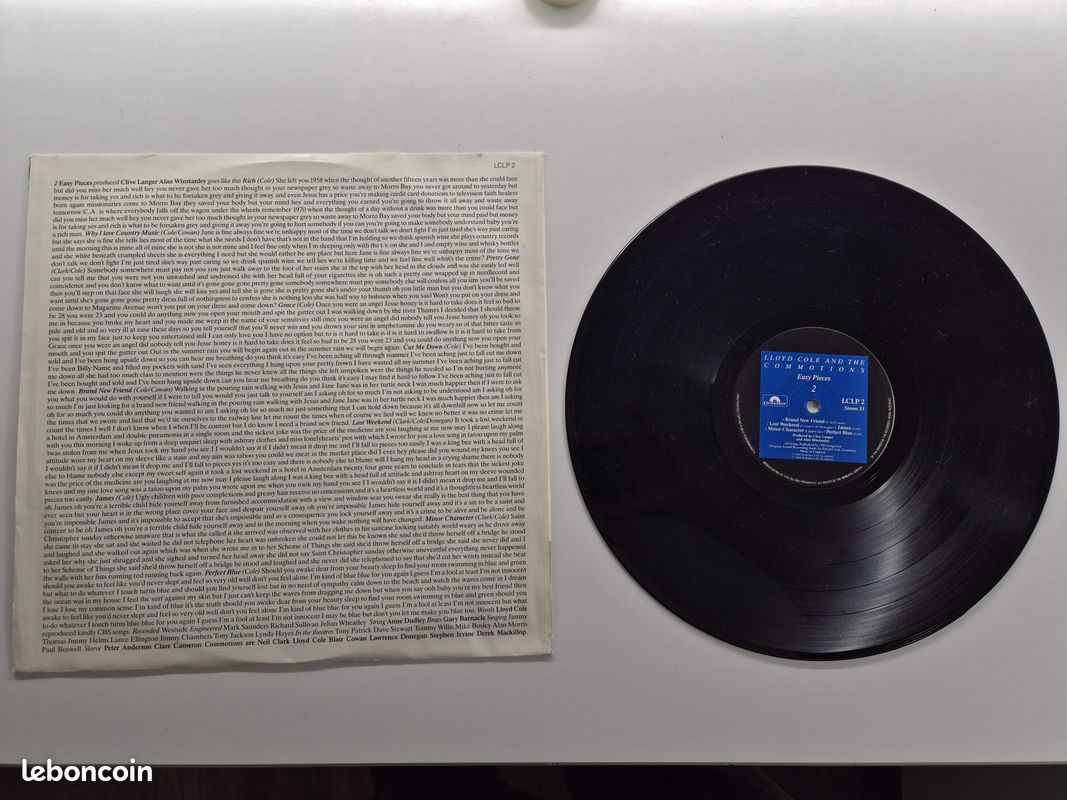 Vinyle 33T - Lloyd Cole and the Commotions - Esay pieces (1985) (image 4)