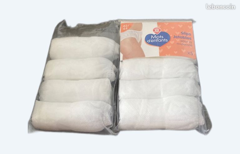 Slips jetables maternité mots d enfants Vêtements