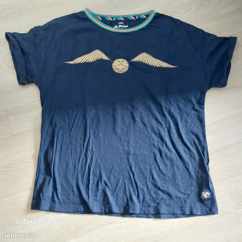 T-shirt Marks & Spencer Pour Femme - Taille 16, Blanc, Manches Courtes, Occasion Très Bon état