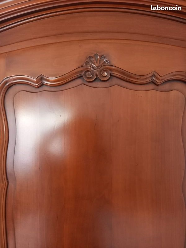 Armoire chambre vintage merisier (image 7)