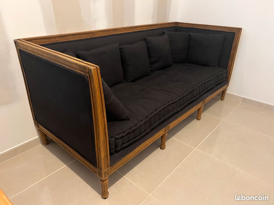 Banquette canape style louis xvi (image 2)