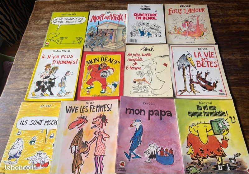 Collection livres BD Reiser, Cabu, Wolinski (image 1)