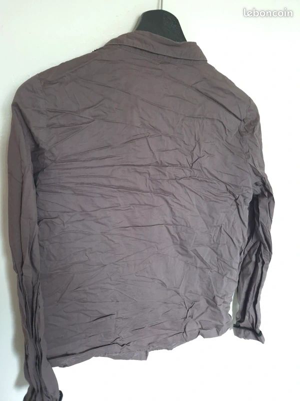 Chemise marron Sud Express taille M (image 4)