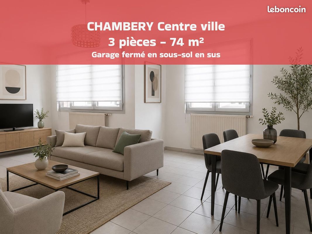 Parking 3 pièces 74 m² · à Chambéry · 73,8 m² · 219 000 €
