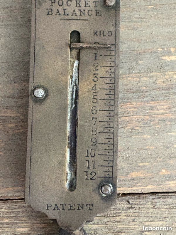 Ancien Pèse-personne De Poche Salter N°3 - Balancier En Laiton, 50lb, Vintage