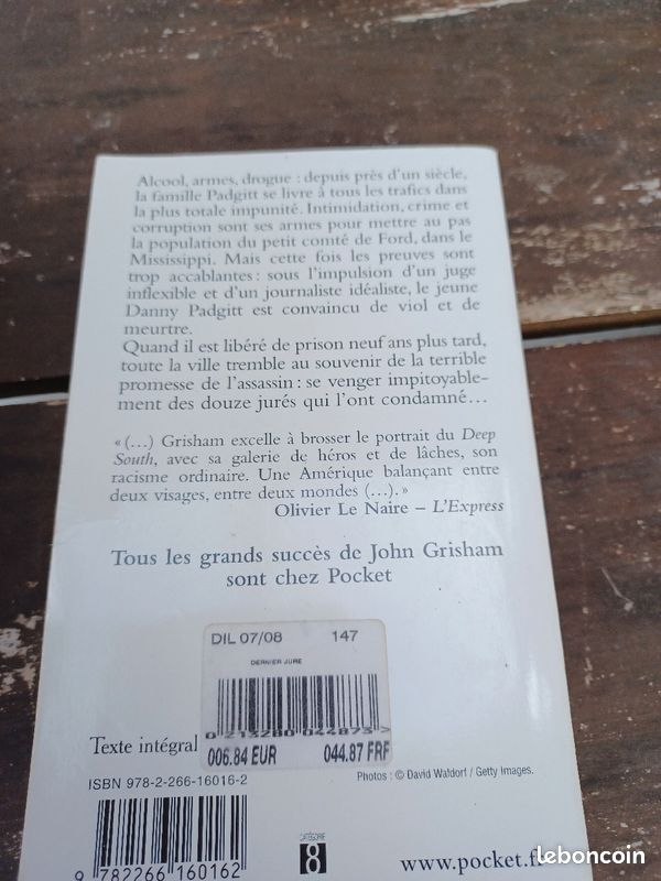 Lot de 7 romans de John Grisham (image 3)
