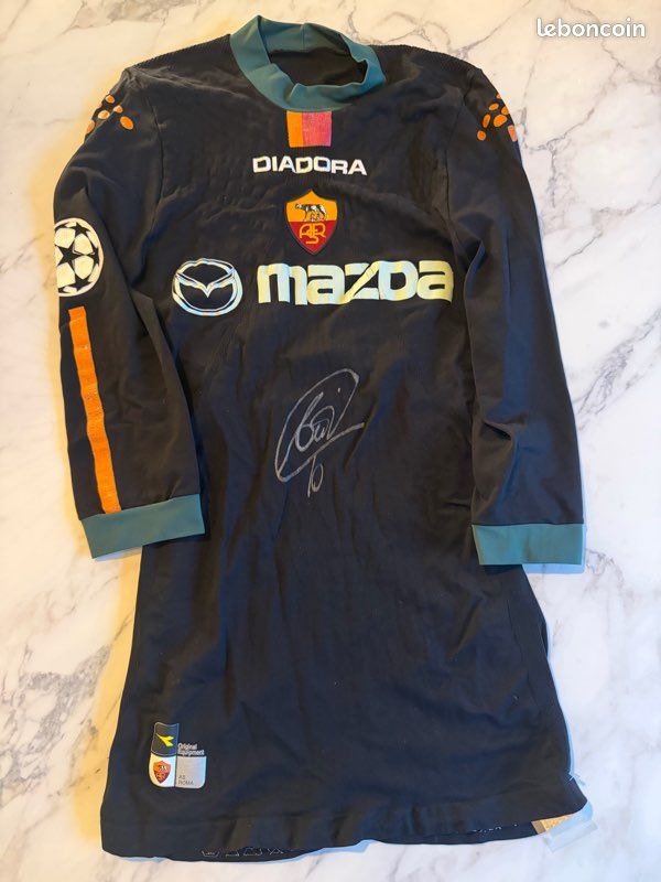 Réplique Maillot AS Roma Francesco Totti époque INA Assitalia - Taille XL Homme, Occasion, Fabriqué En Italie