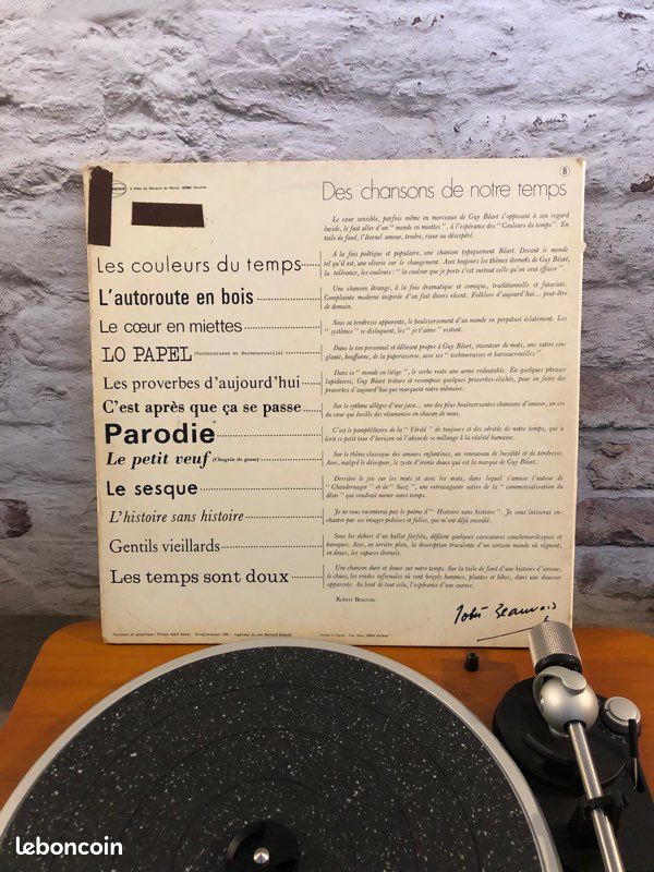 Vinyle Guy Béart Couleurs du temps (image 2)