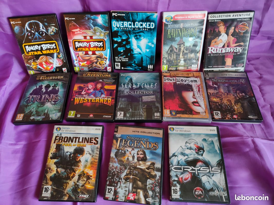 Lot de 13 jeux vidéo anciens (image 1)