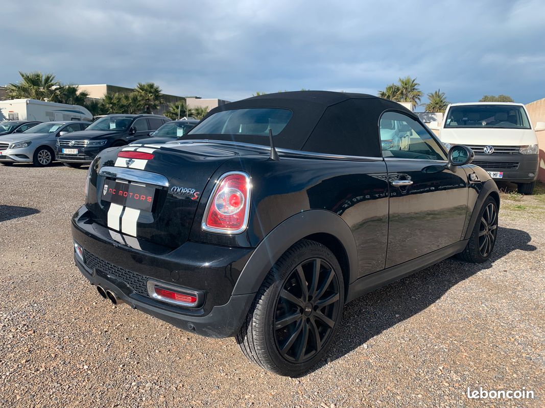 Mini Cooper S Roadster (R59) 1.6 i Turbo 184 cv Steptronic Cabriolet - Système électrique de capote neuf, Feux xénon, Jantes 17", Sellerie cuir, Sièges avant chauffants.. (image 2)