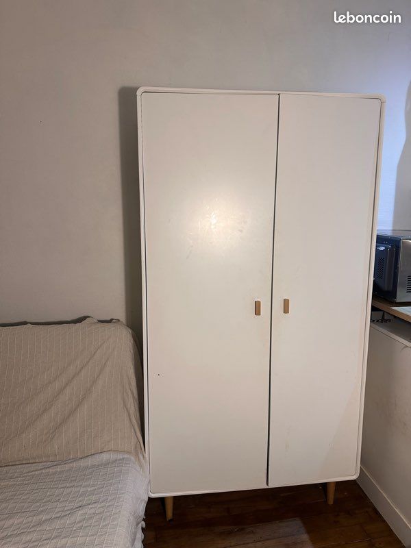 Armoire blanche 2 portes - très bon état (image 1)