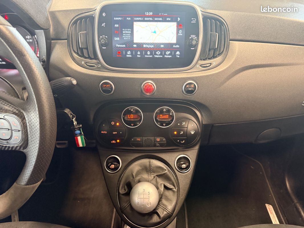 ABARTH 500 595 1.4 T 180 CH - COMPETIZIONE - LIGNE MONZA - SABELT - T/O - BEATS AUDIo (image 21)