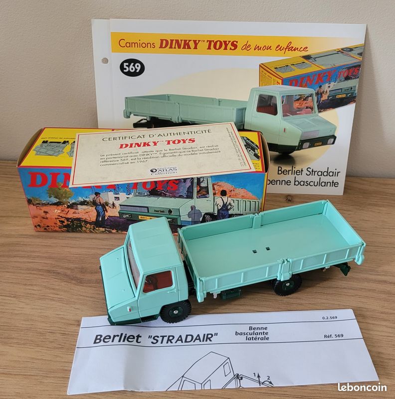 Camion Berliet Stradair Benne Basculante Dinky Toys Atlas 1/43 - Réf 569 - Boîte