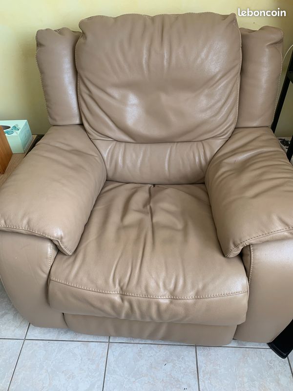 À vendre 2fauteuils cuir (image 1)