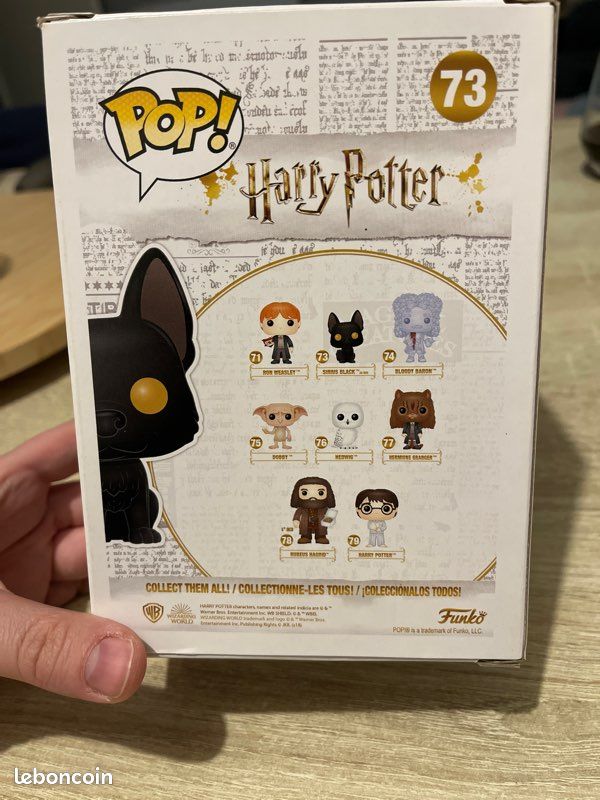 FUNKO POP VINYL #73 SIRIUS BLACK AS DOG FLOCKED FIGURE HARRY POTTER SERIES | UK