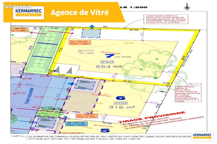 Terrain 550 m² VITRE