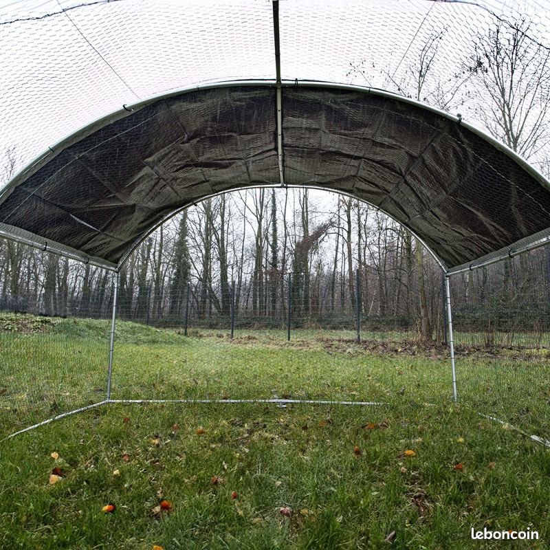 Enclos grillagé poulailler jardin 6x3x2m volière 18m² chatière 18m² enclos chat parc poule oie TOP (image 4)