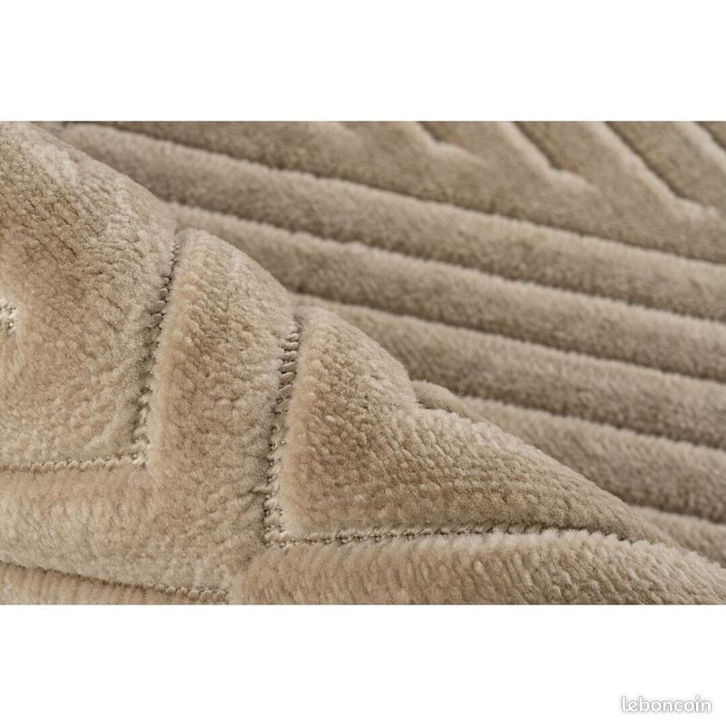 Tapis extérieur et intérieur 3D moderne graphique Bianca Beige 120x170 (image 4)