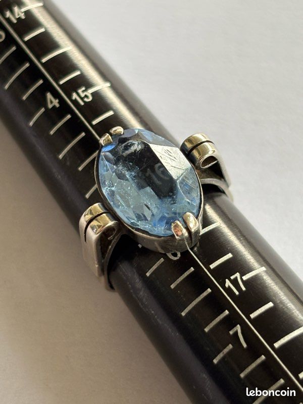 Ancienne Bague Argent Massif Alliance Anneau Créateur art deco nouveau