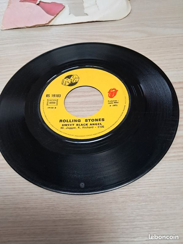 Disque vinyl 45 tours ROLLING STONES (image 3)