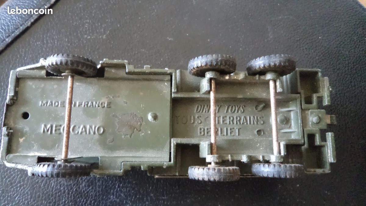 Dinky Toys Berliet 80D - Camion Militaire Français Kaki - Années 50 - Pièces Manquantes