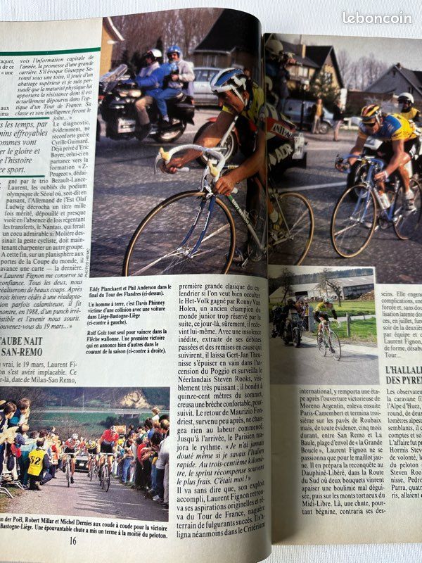 Cyclisme 88 Livre d’Or Miroir du Cyclisme Poster Inclus Parfait Etat (image 2)