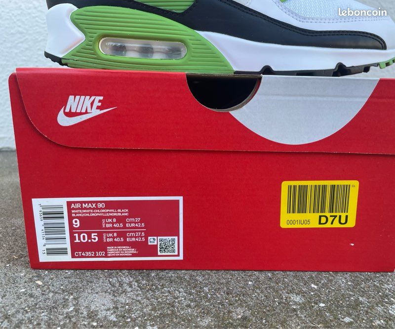 Nike Air Max 90 Chlorophyll pointure 42,5 Chaussures