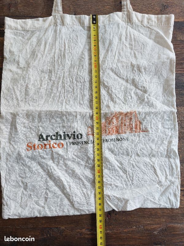 Tote bag coton beige Italie (image 4)