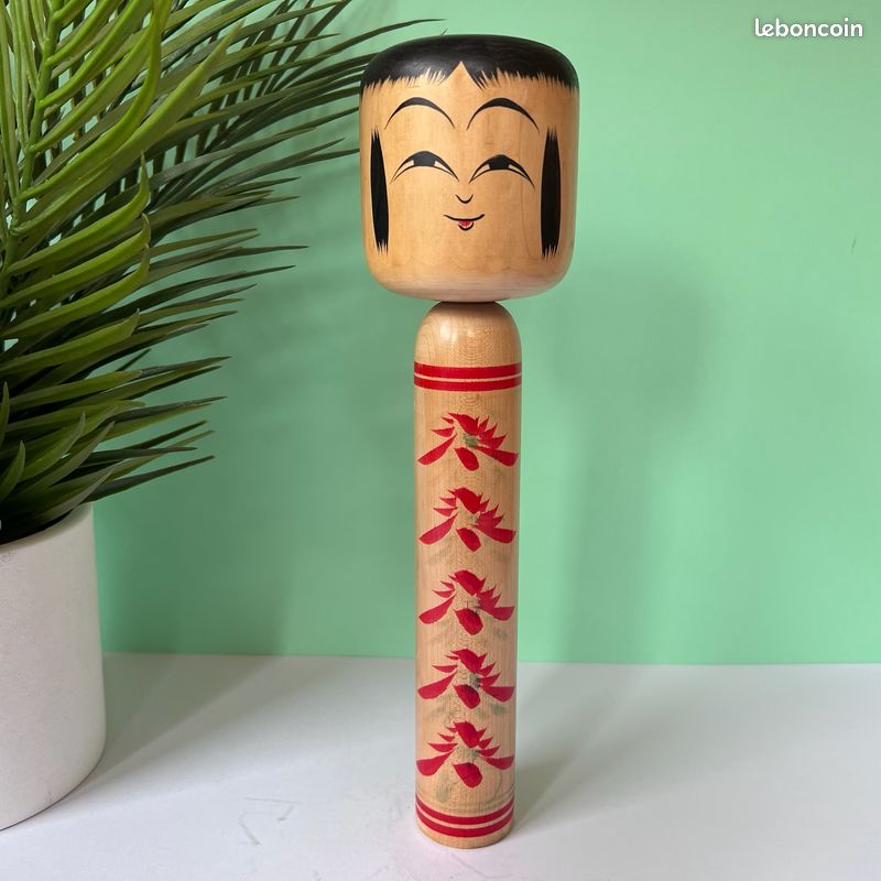 Véritable poupée japonaise Zao artisanale ancienne signée P6 59