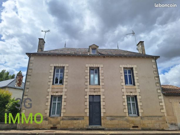 Vente | Maison ancienne | 7p | 4ch | 226 m² | Sommières-du-Clain | Expo Nord-Est/Sud-Ouest | Terrasse · Jardin