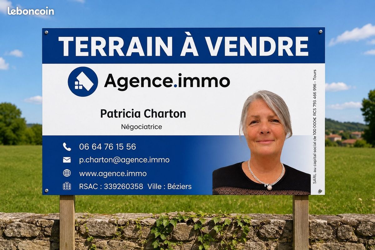 Terrain constructible viabilisé 999m2 · à Cessenon-sur-Orb · 136 500 €