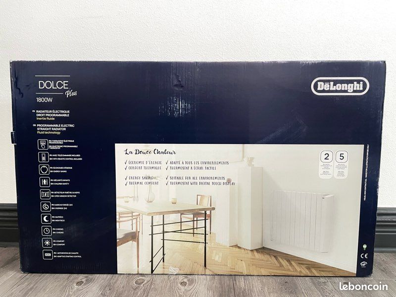 Radiateur électrique NEUF inertie fluide 1800w (image 2)