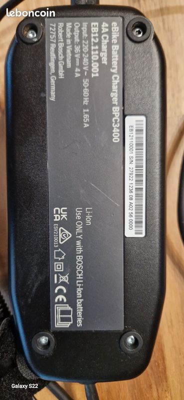 Pour Focus E-27R FS, Vélo Électrique Chargeur 36V 3A