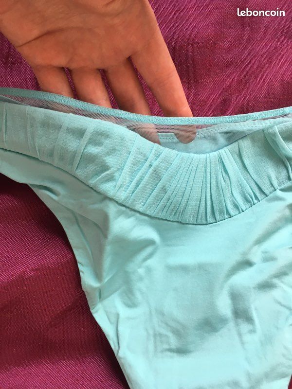 Culotte De Bikini La Perla Turquoise Perlé - Taille IT3 (FR42/US M) - Neuf Avec étiquettes