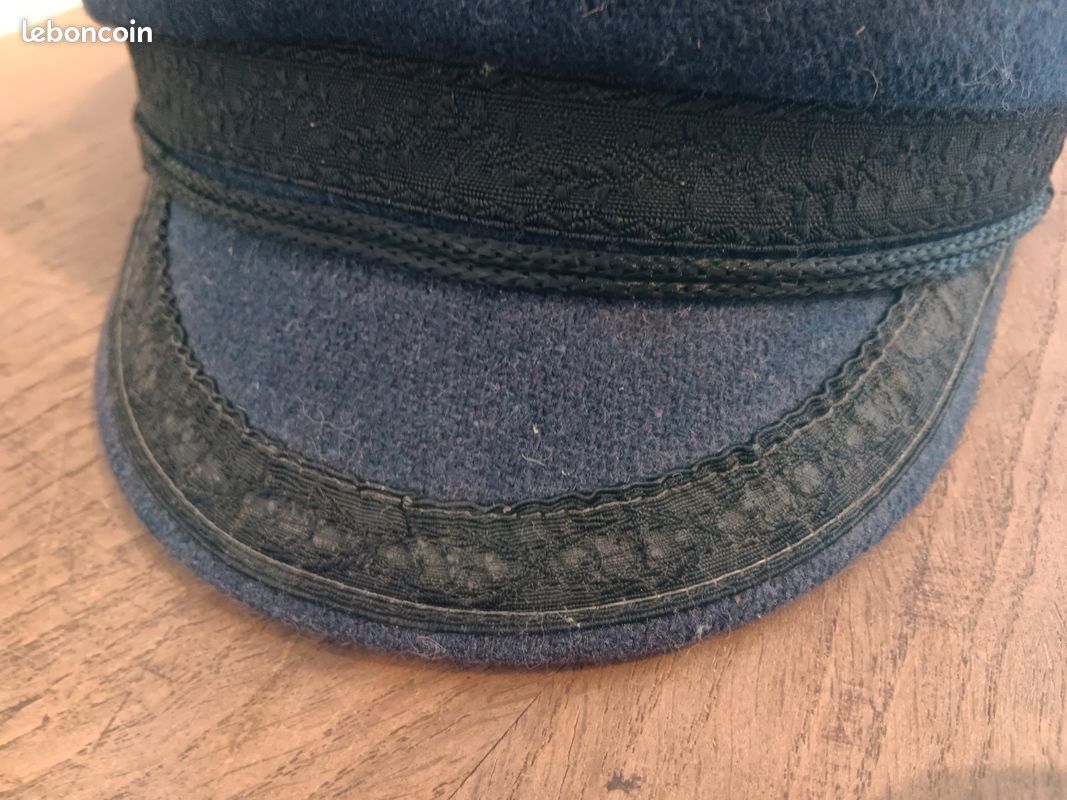 Casquette De Marin Style Français - Taille 61, Bleu, Par Nyls Création - Neuf Avec étiquettes