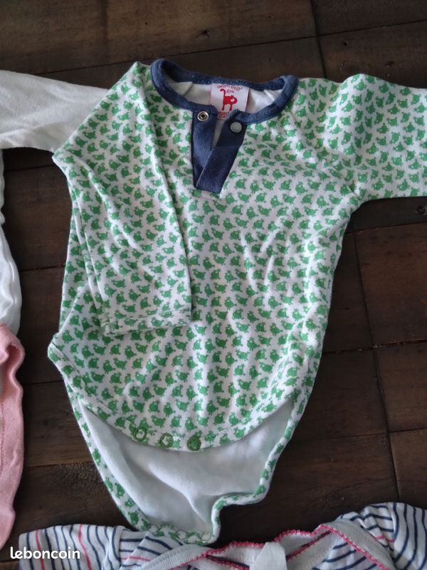 Lot de 6 bodies bébé fille 6 mois bb03 (image 4)
