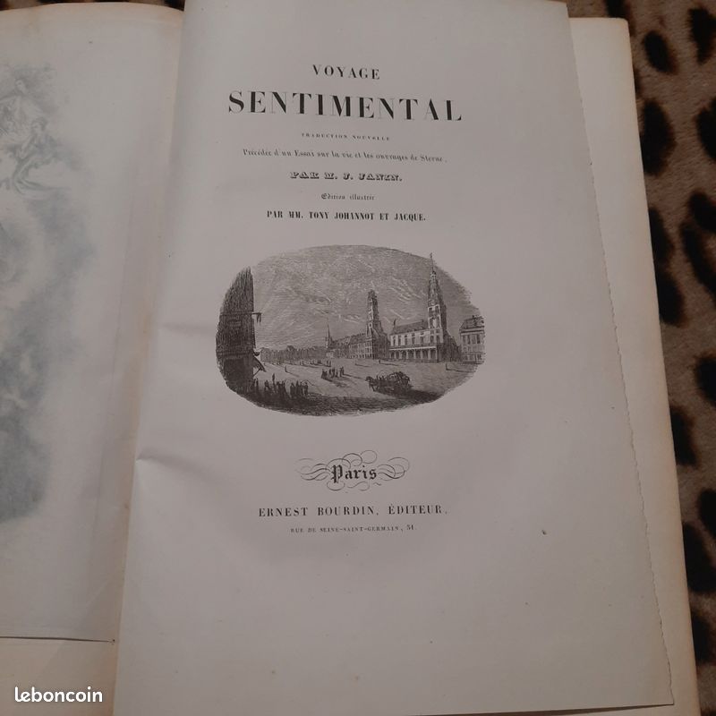 Illustré XIXe. Voyage sentimental de Sterne. Par J.Janin et Tony Johannot (image 3)