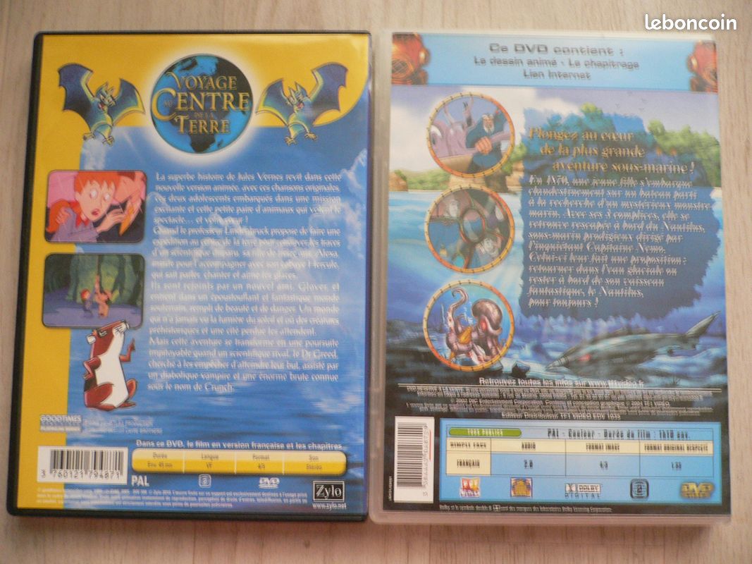Lot de 2 DVD pour enfant ( Jules Verne ) ADIL7 (image 2)