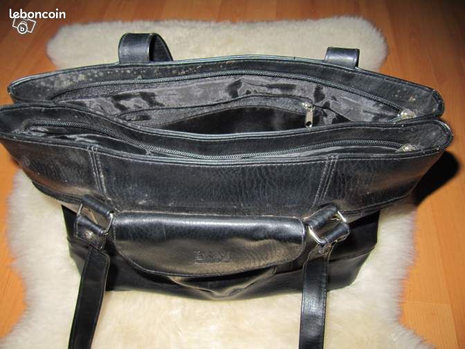 Grand sac à main noir F56 (image 2)