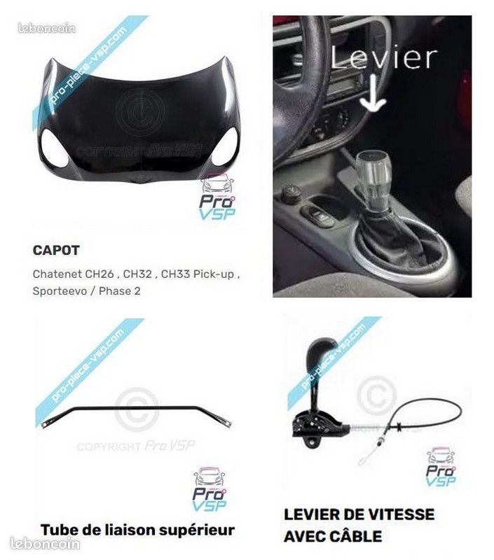 Coque De Volant Pour Chatenet CH26 (2009-2013) - Rouge, Occasion, état Fonctionnel - Remplacement Pièce VSP