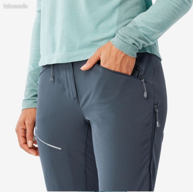 Pantalon De Randonnée Femme E9 Pulce - Taille S - Gris - Coton - Fabriqué En Italie - Occasion Bon état