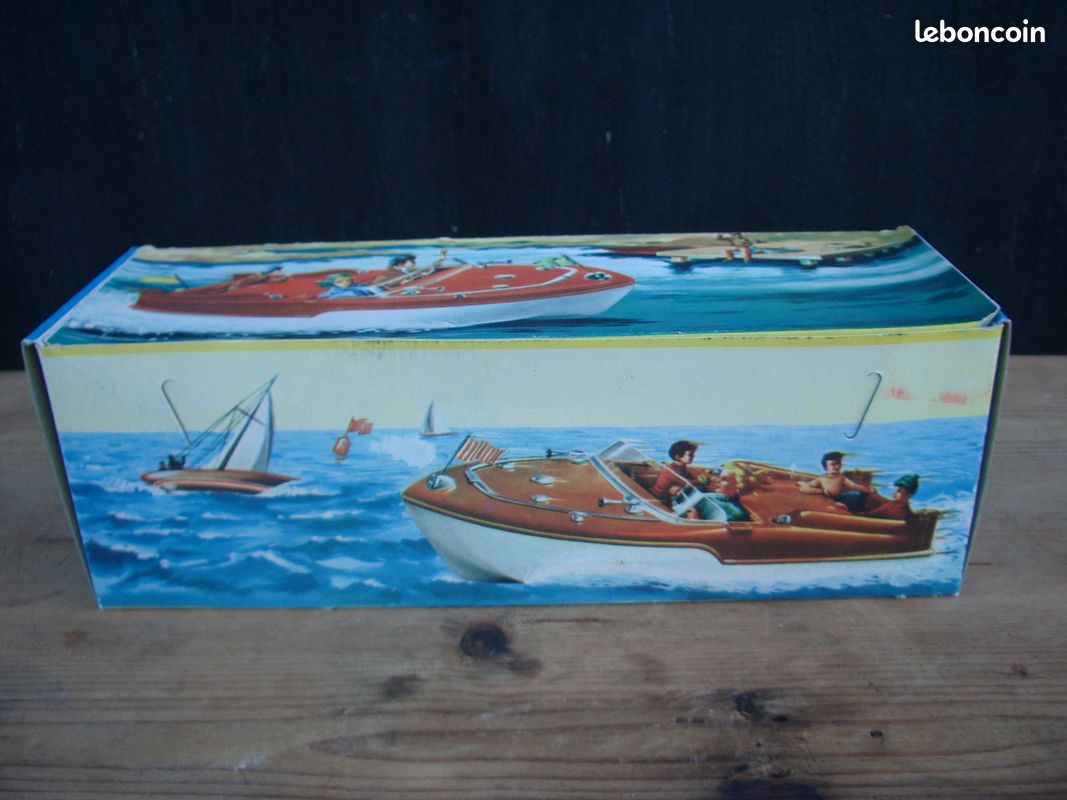 Canot Vedette Hors-bord Lima France 1965 - Neuf Dans Sa Superbe Boîte D'origine