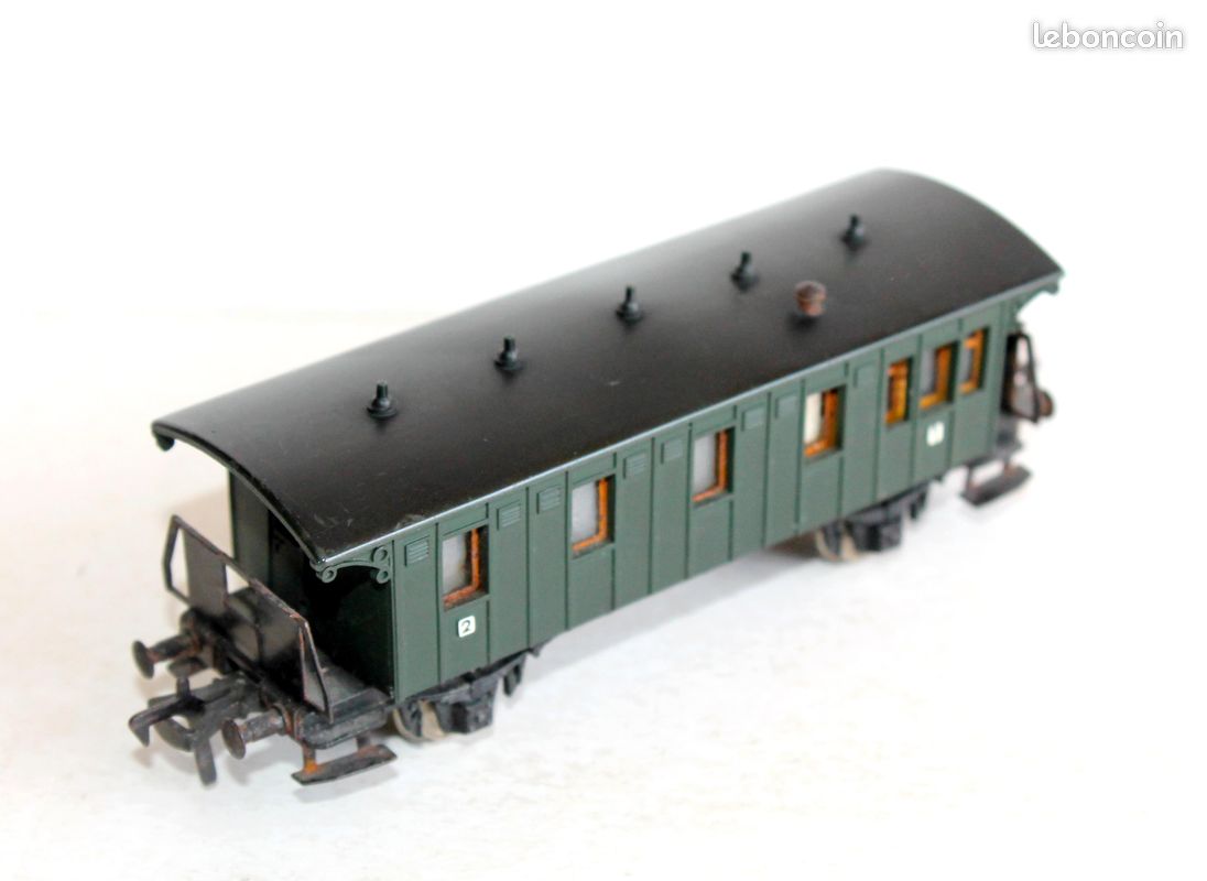 Voiture Voyageur Fleischmann HO 1410 – Hamburg-München, Boîte D'origine