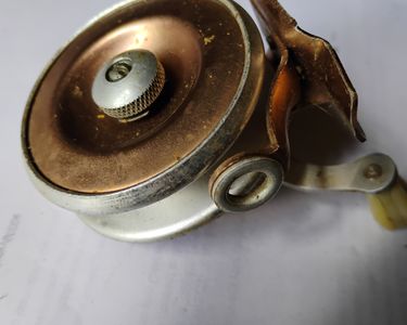 Moulinet Vintage Allcock Easicast Des Années 1930 - Tambour 4 Pouces - Fonctionne Parfaitement