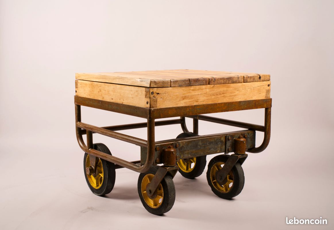 Chariot industriel, table basse, meuble de métier (image 1)