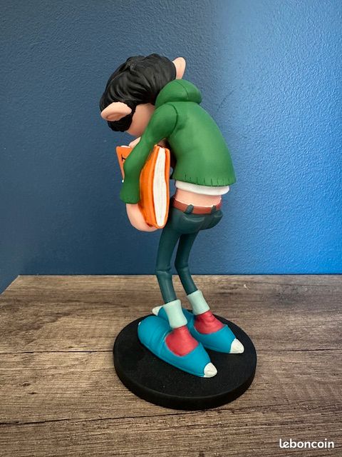 Figurine Plomb Gaston Lagaffe ; Gaston et la souris