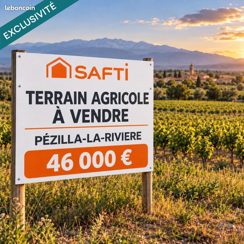 Terrain 2700 m² · à Pézilla-la-Rivière · 2 700 m² · 46 000 €